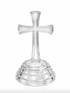 Vintage DePlomb Lead Crystal Cross